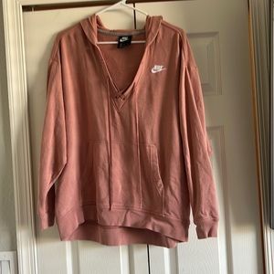 Pink Nike hoodie